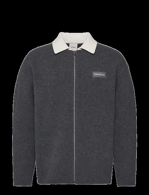 Calvin Klein | Ls Boiled 100 Merino Contrast C | M