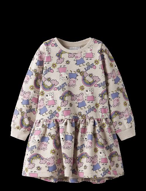 name it | Nmfdarma Peppa Ls Swe Dress Bru Cplg | 116