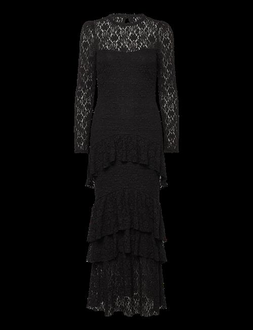 Bubbleroom | Frill Long Sleeve Maxi Dress | XS