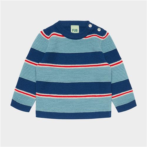 FUB Baby Ottoman Crew Deep Indigo Light Teal  Deep Indigo Light Teal 68 cm Uld Blå  68 cm  Drenge