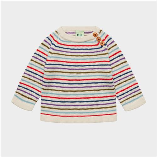 FUB Babytrøje Anniversary Stripe  Anniversary Stripe 62 cm Uld Creme  62 cm  Drenge, Piger