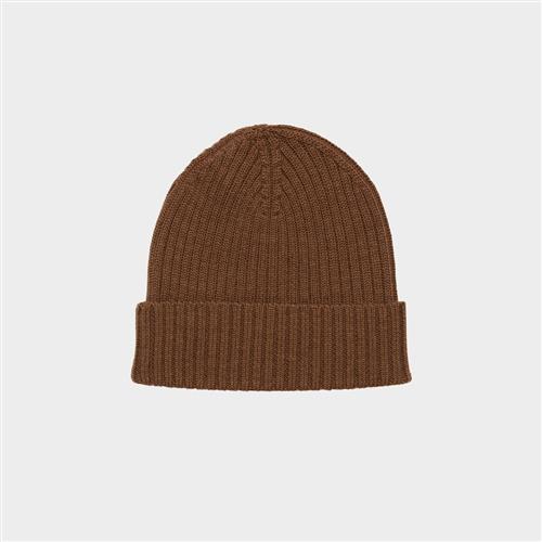FUB Ribbeanie Hazel Melange  Hazel Melange 100/120 cm Uld Brun  100/120 cm  Drenge, Piger