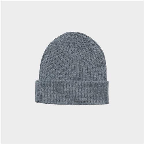 FUB Ribbeanie Steel  Steel 120/150 cm Uld Grå  120/150 cm  Drenge, Piger