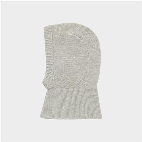 FUB Baby-balaclava I Uld Light Grey Melange  Light Grey Melange 74/80 cm Uld Grå  74/80 cm  Drenge, Piger