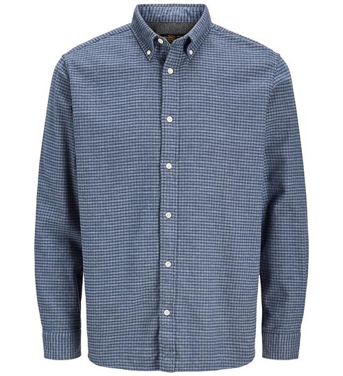 Jack & Jones Skjorte - JprBlustanley - Flannel - Estate Blue
