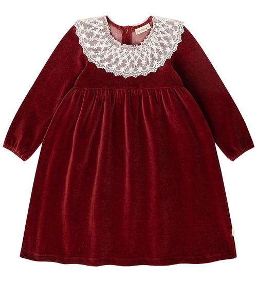 Thats Mine Kjole - Velour - Walentina - Rust Wine