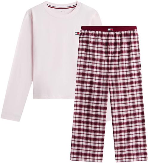 Tommy Hilfiger Nattøj - Pink/Plaid Brown