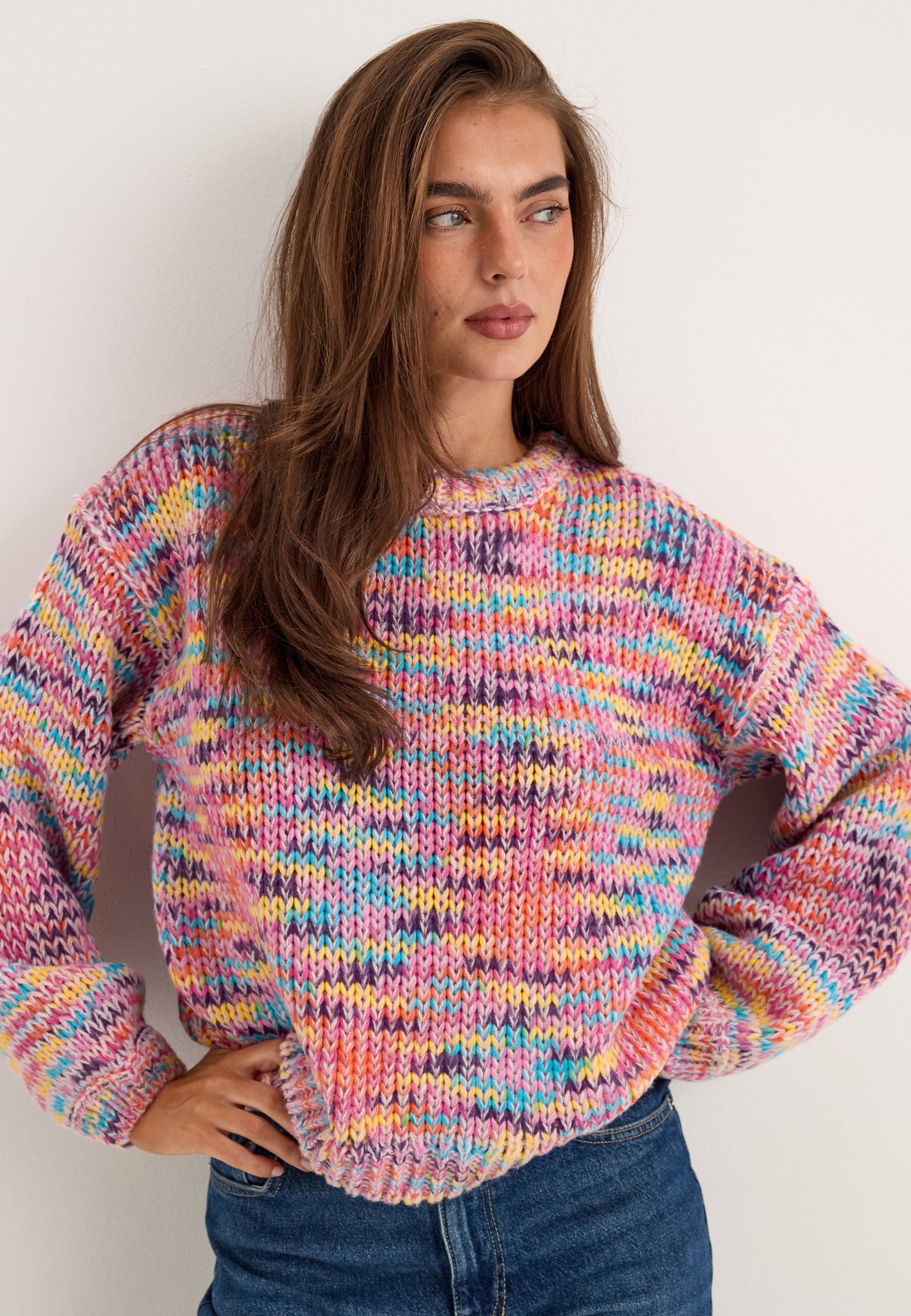 PIECES Pcajla Ls Oversized O-neck Knit