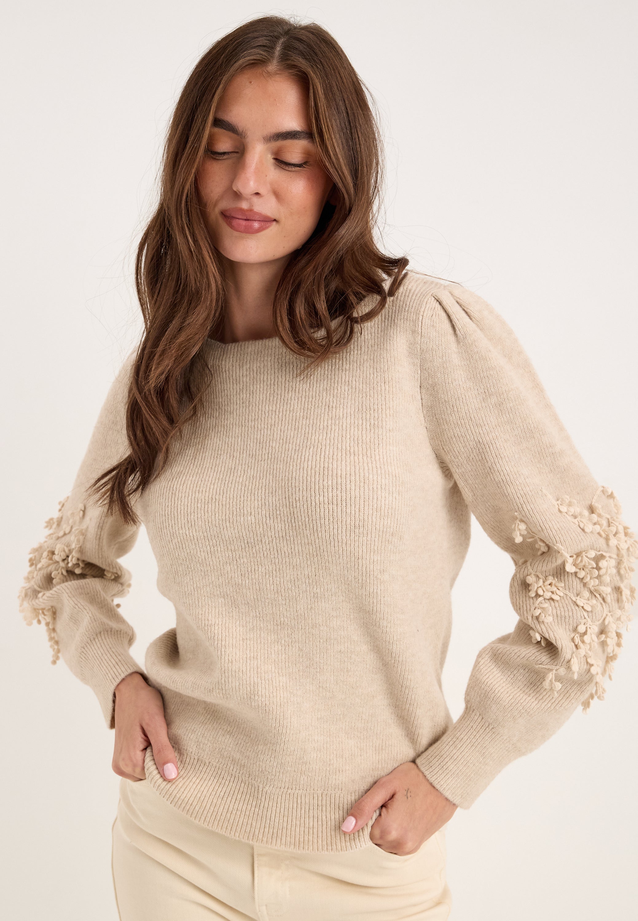 OBJECTCOLLECTORSITEM Objjucca L/S RE KNIT PULLOVER