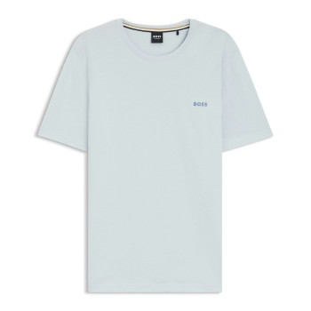 BOSS Mix and Match T-shirt With Logo Lyseblå bomuld Large Herre