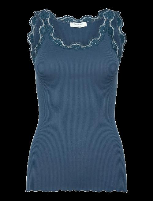 Rosemunde | Rwbabette Silk Sl U-Neck Long Lace Top | XS
