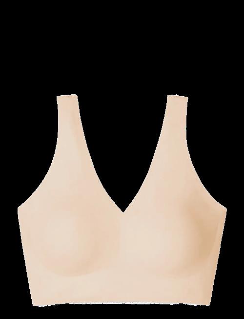 Schiesser | Microware Bustier With Removable Pads, Sand - Invisible Soft | 36