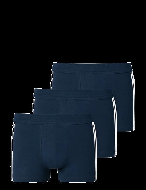Schiesser | 3-Pack Of Shorts, Dark Blue Stripes - 95/5 | M