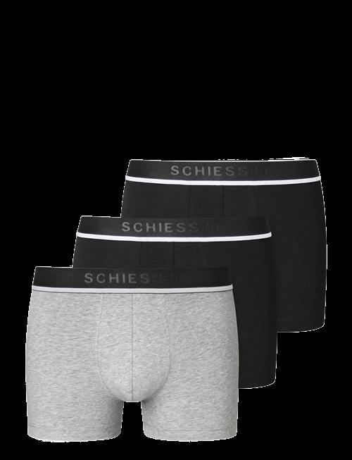 Schiesser | 3-Pack Shorts With Woven Elastic Waistband, Multi-Colored - 95/5 | M