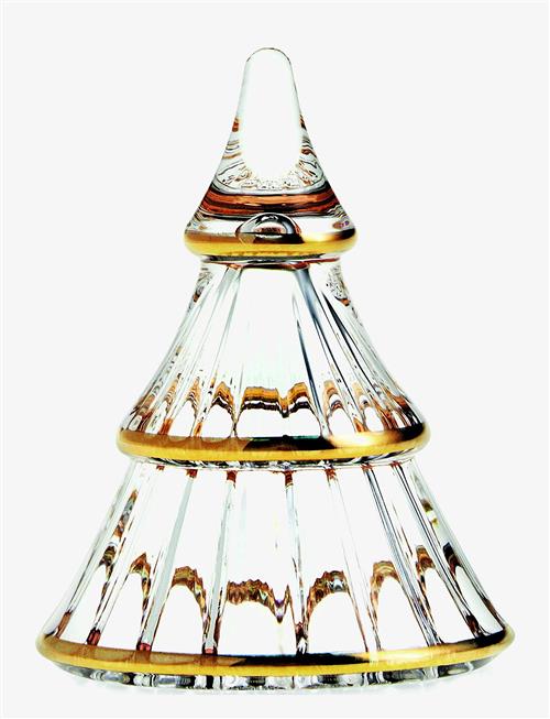 Se Holmegaard | Fairytales Christmas Tree Small With Gold | H7.5CM hos Booztlet