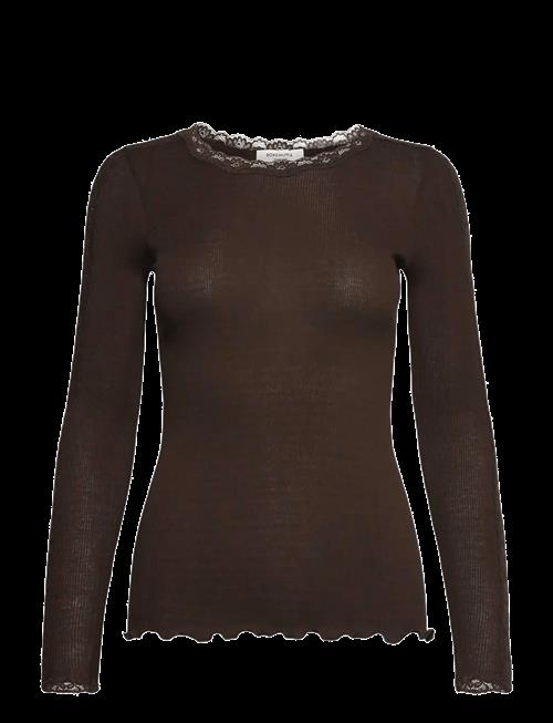 Rosemunde | Rwbernadine Organic Ls O-Neck Lace | XXL