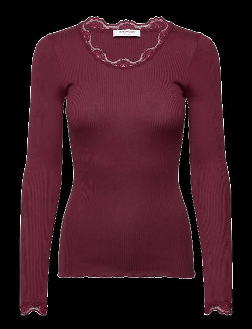 Rosemunde | Rwbabette Silk Ls Lace T-Shirt | M
