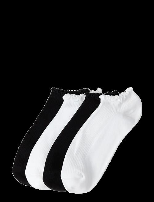Lindex | Sock Ankle 4 P Lettuce Edge | 39/41