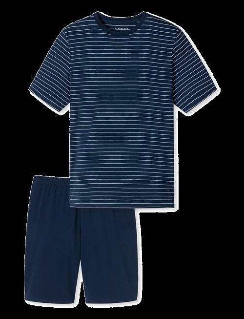 Schiesser | Admiral Striped Short Pyjamas - Casual Essentials | XL