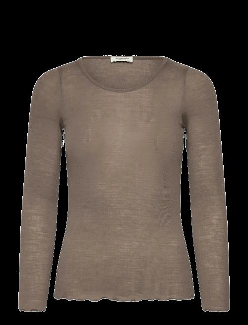 Rosemunde | Rwburlington Wool Ls O-Neck T-Shirt | M
