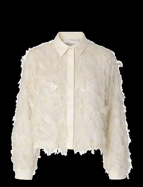 Selected | Slwmyline Ls Fluffy Cropped Shirt B | 42