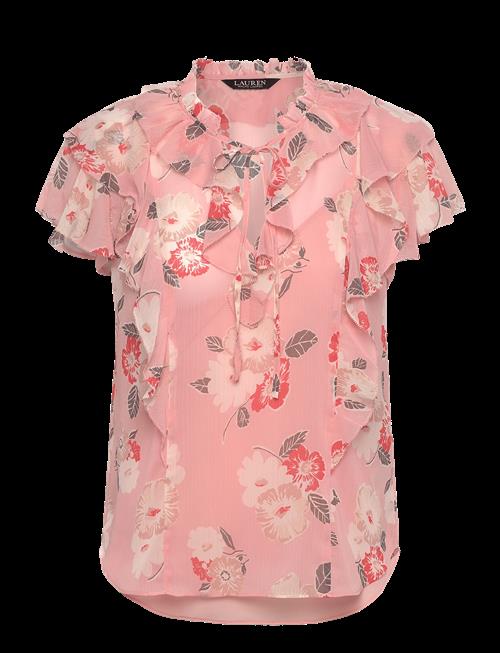 Lauren Ralph Lauren | Floral Ruffle-Trim Georgette Blouse | S