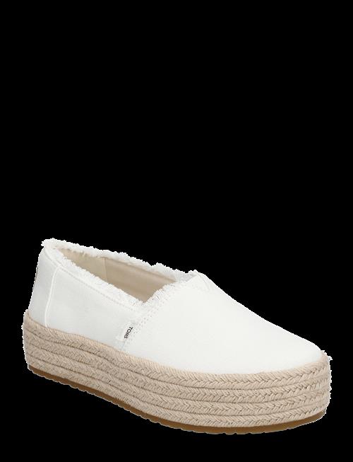 TOMS | White Canvas Fray Wm Valcia Esp | 40