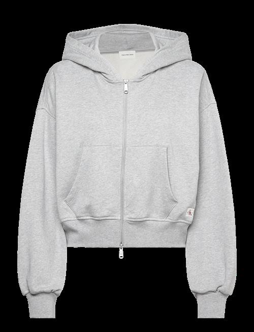 Calvin Klein Jeans | French Terry Woven Label Fz Hood | XL
