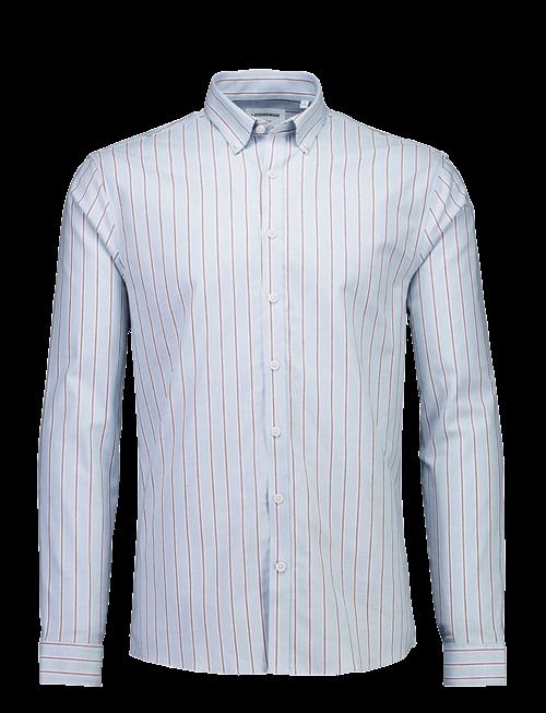 Lindbergh | Striped Superflex Oxford L/S | XXL