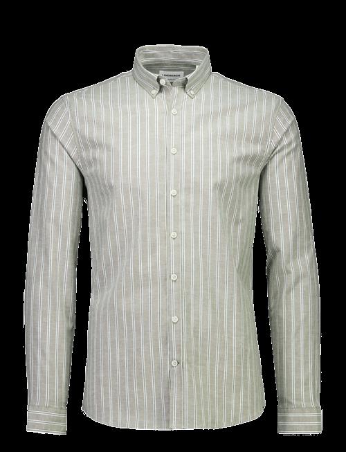 Lindbergh | Striped Superflex Oxford L/S | L