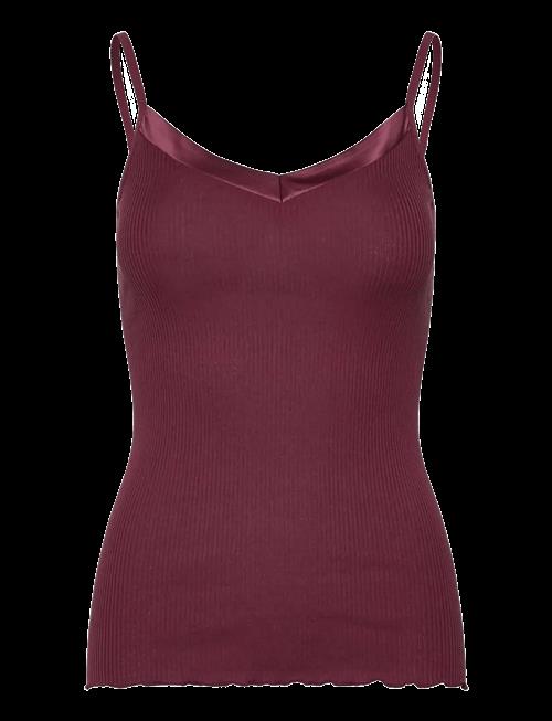 Rosemunde | Rwbeatha Silk Sl Strap Satin Tape Top | M