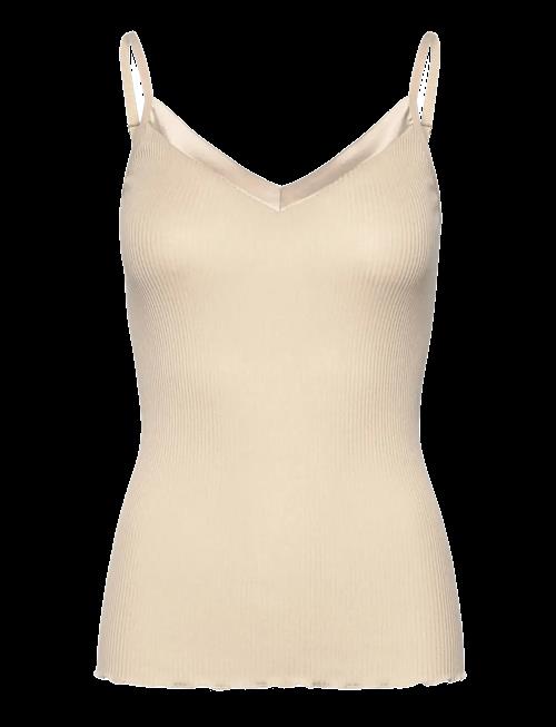 Rosemunde | Rwbeatha Silk Sl Strap Satin Tape Top | L