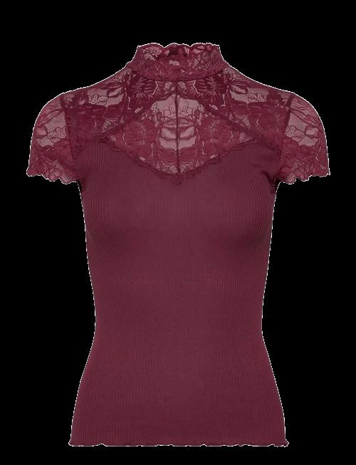 Rosemunde | Rwbeatha Silk Capsleeve Lace T-Shir | M