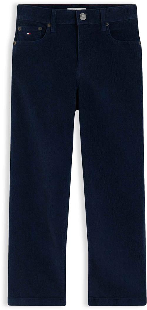 Tommy Hilfiger Cordbukser I Afslappet Pasform Dark Blue  Dark Blue 7 Y  Blå  7 år  Drenge, Piger