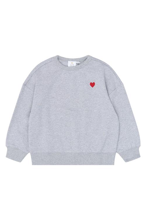 The New Volina Hættetrøje Light Grey Melange  Light Grey Melange 3-4 Y  Grå  3-4 år  Piger