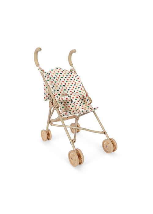 Konges Sløjd Dukkeklapvogn Coeur Coloré  Coeur Coloré-OS  Rød  One Size 3+ Years Piger