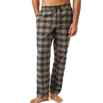 Björn Borg Core Flannel Pyjama Pants Sort m Beige bomuld XX-Large Herre