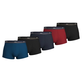 BOSS 10P Essential Trunks Rød/Blå bomuld X-Large Herre