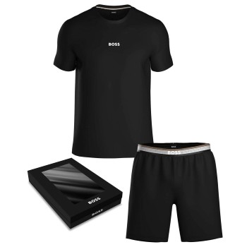 BOSS Piquè Short Set Sort viskose XX-Large Herre