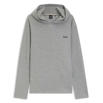 BOSS Waffle Hoodie Grå XX-Large Herre