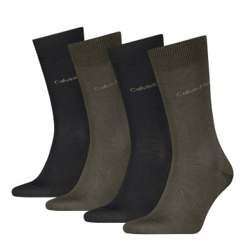 Calvin Klein Strømper 4P Men Classic Socks Gift Box Oliven One Size Herre