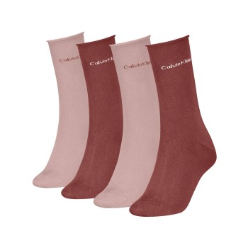 Calvin Klein Strømper 4P Women Classic Sock Gift Box Gammelrosa One Size Dame