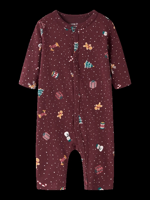 NAME IT Jule Natdragt Vismas Burgundy