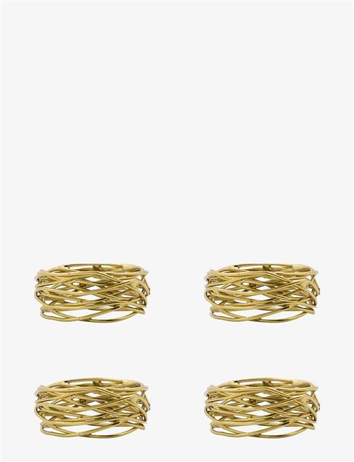 house doctor | Napkin Rings, Hdring, Golden | 2X5CM