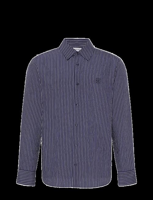 Calvin Klein | Ls Thin Striped Viscose Easy Shi | L