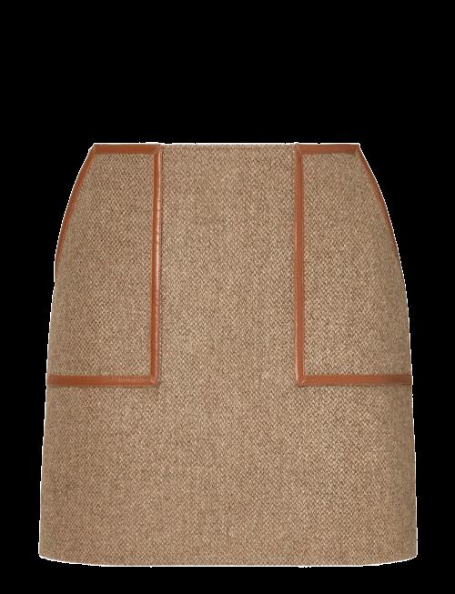 Malina | Andine Dressed Wool Mini Skirt | 38