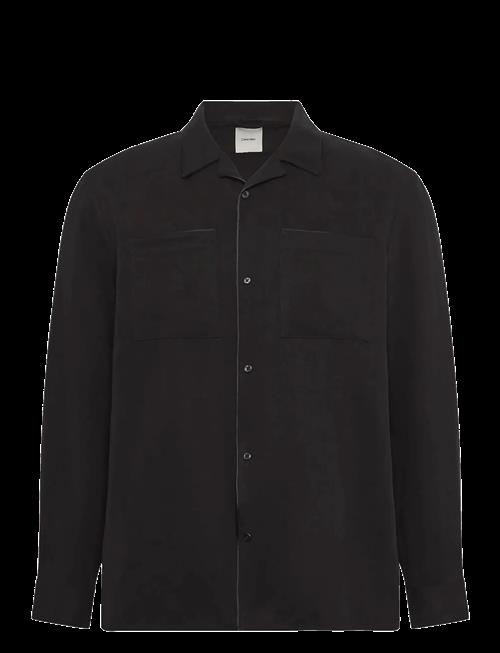 Calvin Klein | Ls Glossy Camp Collar Easy Shirt | M