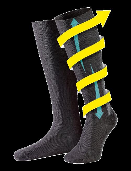 Go Travel | Flight Socks Black (M) | ONE SIZE