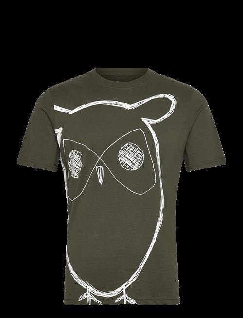 Knowledge Cotton Apparel | Big Owl Print Tee - Gots/Vegan | M