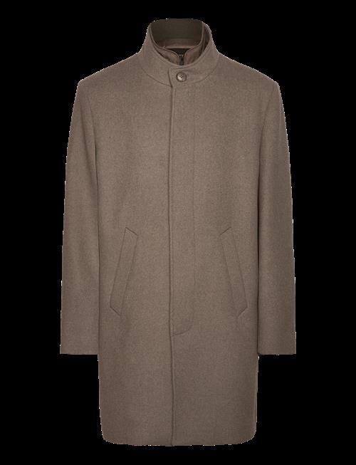 Lindbergh Black | Detachable Collar Wool Coat | XL